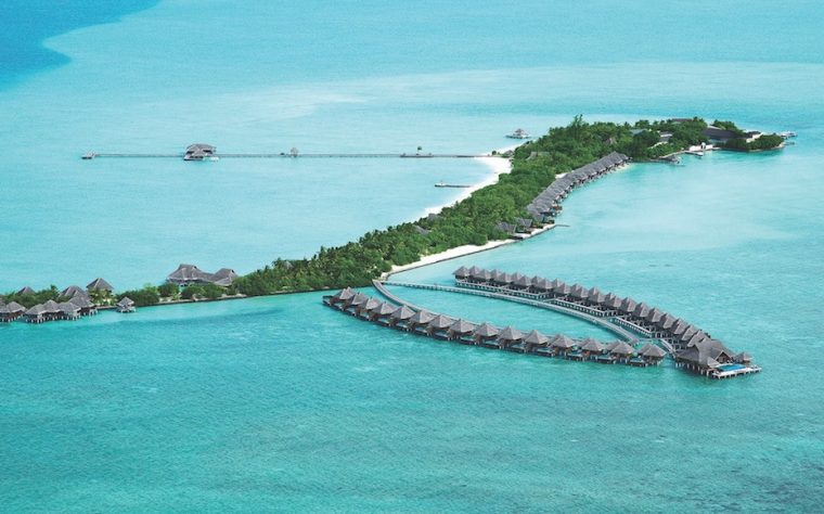 maldives taj exotica resort spa aeriel view