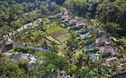 indonesia bali ubud the royal pita resort aerial view