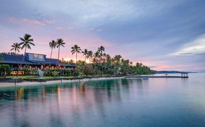 fiji coral coast the warwick fiji beachfront evening