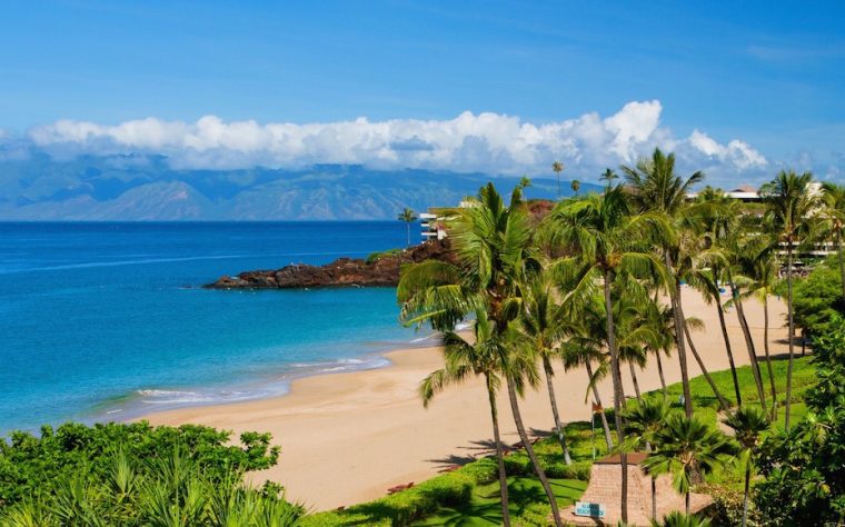 hawaii maui kaanapali beach hotel beach view