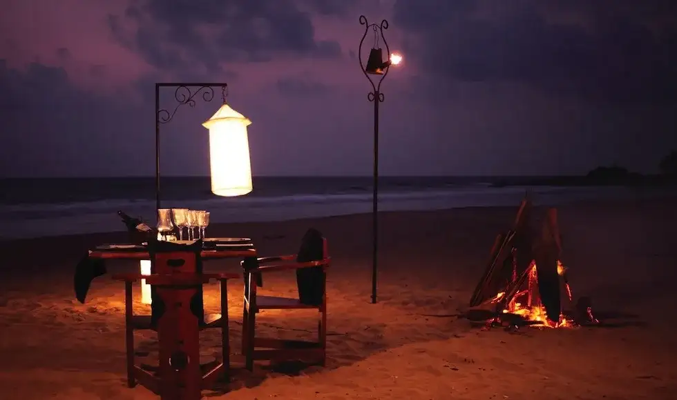 sri lanka heritance ahungalla private dinner on the beach