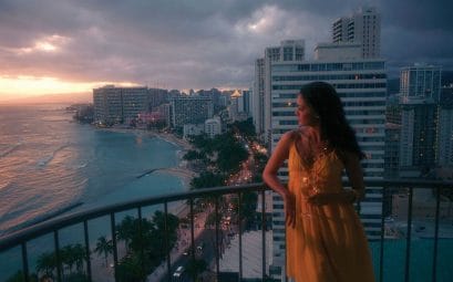 hawaii oahu waikiki beach marriott resort and spa sunset